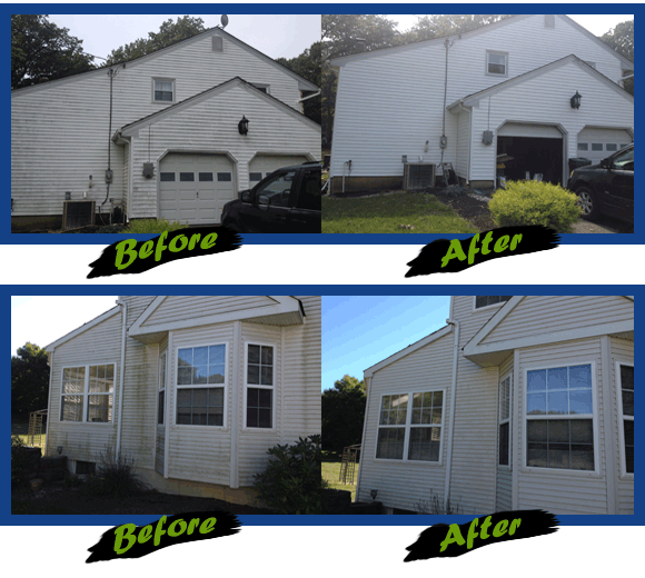 Home Powerwashing Before & After in New Jersey